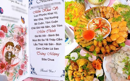 Mâm cỗ cưới miền Tây khiến dân mạng nức nở: Nhìn menu tưởng ít món nhưng thực tế mới bất ngờ!