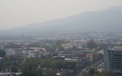 Chiang Mai: Hơn 30.000 người phải điều trị các bệnh liên quan đến bụi mịn PM2.5