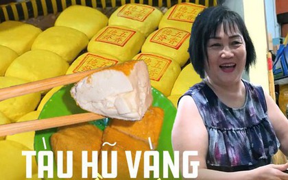 Tàu hũ vàng chấm nước muối hẹ: Món ăn truyền thống của người Hoa chỉ bán mỗi năm một lần, giá 30.000 VNĐ/miếng mà ai cũng tranh nhau mua