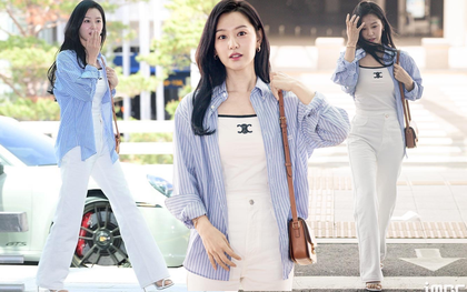 Nữ hoàng Kim Ji Won gây bão ở sân bay: Visual 10 điểm, style từ đầu đến chân đều dễ dàng "copy"