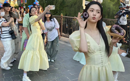Cô gái được ví như công chúa Disneyland Thượng Hải hóa ra là "tiểu hoa" đang hot xứ Trung