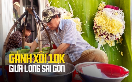 Hiếm hoi gánh xôi 10.000 đồng giữa lòng Sài Gòn, suốt 48 năm vẫn không tăng giá