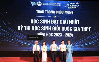 120 học sinh Trường Phổ thông Năng khiếu nhận học bổng trên 100 tỉ đồng