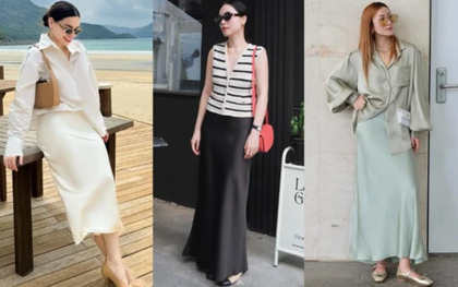 Chân váy suông đang "phủ sóng" phong cách của các mỹ nhân Việt