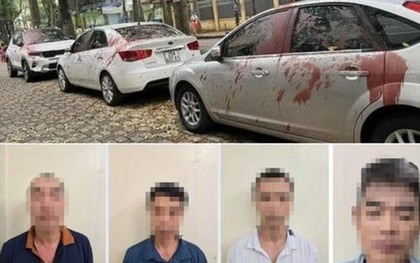 Hà Nội: Bắt giữ nhóm người tạt sơn xe ô tô đỗ ở khu chung cư