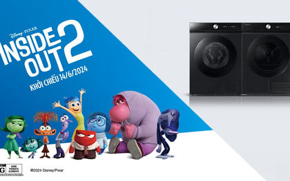 Máy giặt sấy Samsung xuất hiện trong video ra mắt bộ phim bom tấn "Inside Out"