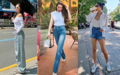 Tham khảo 10 cách mặc trang phục denim trẻ và sang từ các mỹ nhân Việt trên 40 tuổi