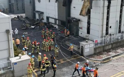 Dừng mọi hoạt động tại nhà máy pin bị cháy ở Hàn Quốc