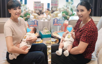 Mẹ vợ U50 trẻ đẹp của Đoàn Văn Hậu rạng rỡ bế cháu ngoại, Doãn Hải My được khen EQ cao khi ứng xử với bố mẹ chồng