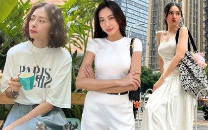 Trang phục màu trắng đang được các mỹ nhân Việt "lăng xê" trong mùa hè này