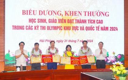 Hải Phòng chi 2,7 tỷ đồng thưởng học sinh đạt giải Olympic khu vực và quốc tế