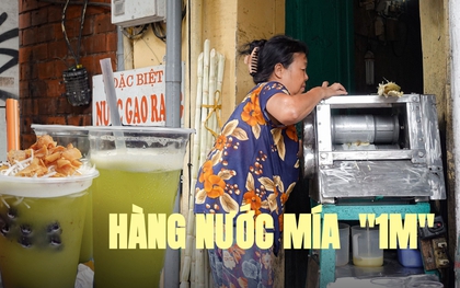 Hàng nước mía có mặt tiền chỉ ngót nghét 1 mét nhưng hút khách theo cách chẳng ai ngờ tới