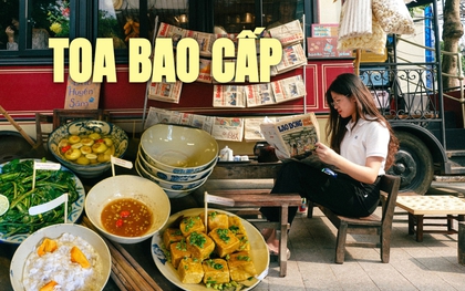 Toa tàu miễn phí vừa ngồi trà đá, vừa "du hành" về thời bao cấp: Địa điểm mới đầy thú vị cho giới trẻ Hà thành!