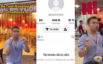 TikToker “lẩu bò” nửa triệu follow chính thức bị xoá sổ khỏi TikTok vì nội dung review đồ ăn tục tĩu