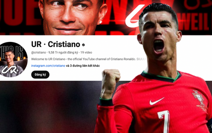 Đẳng cấp như "youtuber" Ronaldo, lập kênh 10 tiếng nút vàng "ship" tận nhà, chuẩn bị nhận nút kim cương