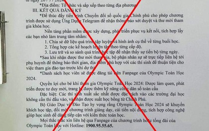 Cảnh báo giả mạo văn bản của Bộ GD&ĐT về cuộc thi Olympic Toán học 2024