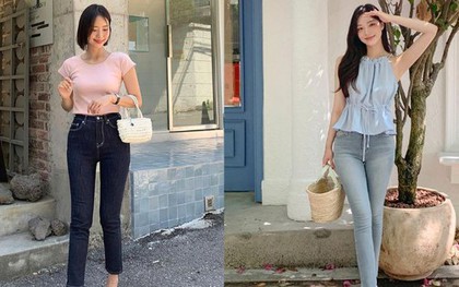 10 cách mặc quần jeans ống bó trẻ trung và tôn dáng tối ưu