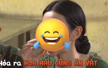 Một nàng hậu đói đến nỗi vội vàng tuyên bố: "Giờ quan trọng là có đồ ăn thôi, quan trọng gì mụn nữa"