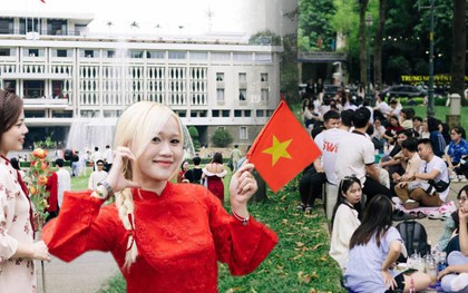 Ngắm TP.HCM ngày đầu năm: Áo dài phủ sắc khắp phố, giới trẻ tưng bừng "check-in" từ Dinh Độc Lập đến cà phê bệt