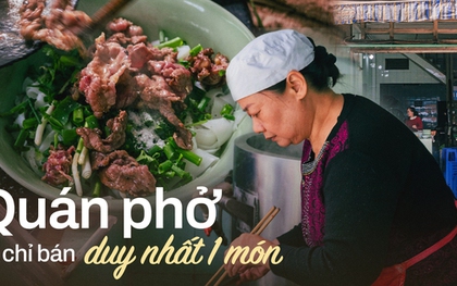 Quán phở không tên, không biển hiệu hơn 40 năm chỉ bán duy nhất 1 loại phở, đặc biệt không dùng loại gia vị tưởng như buộc-phải-có này