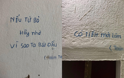 Nghìn người dừng lại trước những bút tích kín tường căn phòng trọ, ai cũng thắc mắc chủ nhân đã trải qua những gì