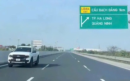 Người phụ nữ điều khiển ô tô chạy ngược chiều trên cao tốc ở làn 120 km/giờ