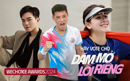 Dám Mở Lối Riêng đua vote cực căng tại WeChoice Awards 2024: Ninh Dương Story và Vĩ Khang rượt đuổi sát nút, các gương mặt khác đang "chiến" cỡ nào?