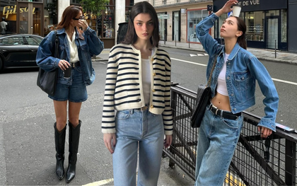Nói thật: Tủ đồ mùa thu thiếu denim là lỗi lớn, dễ bị chê không sành điệu!