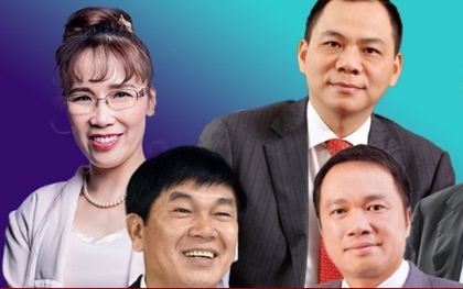Chứng khoán Việt Nam thăng hoa, lộ diện 10 doanh nhân giàu nhất sàn