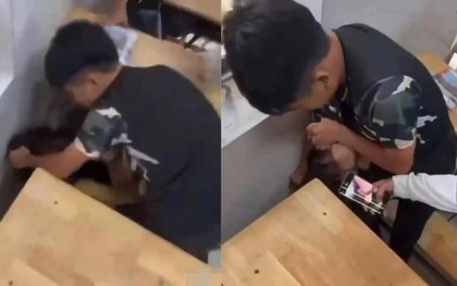 Xôn xao clip nữ sinh bị bạn nam bóp cổ, đánh liên tiếp vào đầu