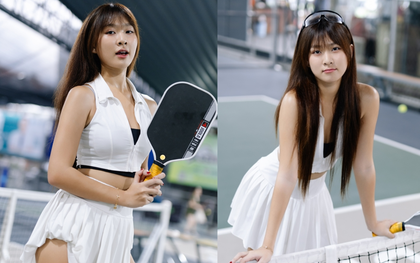 Em Kim vén váy tập Pickleball 7 ngày/tuần, ngày nhiều nhất 16 tiếng!