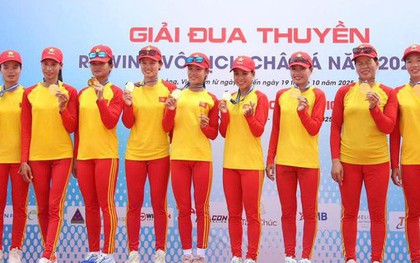 Đội tuyển Rowing Việt Nam giành 6 HCV tại giải châu Á: Ngày 20/10 đẹp nhất!