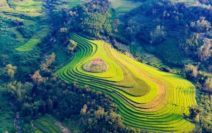 Đẹp ngất ngây ruộng bậc thang ở thung lũng Lục Hồn