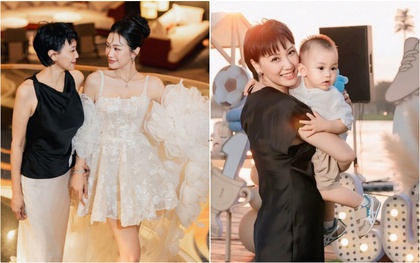 "Chị mẹ" của Doãn Hải My - bà ngoại sành điệu, gợi cảm tuổi U50, thể hiện 1 điều cực tinh tế khi chụp hình cùng con gái