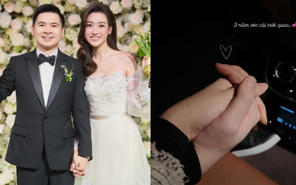 Đỗ Mỹ Linh và chồng Chủ tịch kỉ niệm 3 năm ngày cưới ngọt ngào, chẳng rầm rộ phô trương nhưng cực hạnh phúc