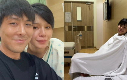 "Mẹ bầu hot Vbiz" nhập viện gấp, chồng luôn miệng nói xin lỗi