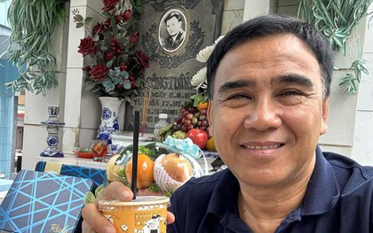 MC Quyền Linh, Phương Điền… thăm mộ Lê Công Tuấn Anh