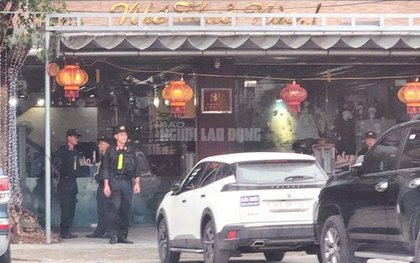 Nhiều cảnh sát phong tỏa, xuất hiện tại nhà 1 doanh nhân có tiếng ở Thanh Hóa