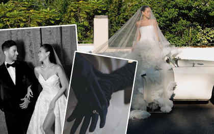 Ảnh cưới nét căng của em chồng Hà Tăng lên thẳng tạp chí châu Âu: Váy và nhẫn cưới "khủng" được hé lộ