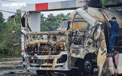 Hiện trường xe bồn nổ như bom: Xé toạc cabin, thổi bay cửa kính nhà dân