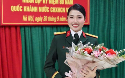 "Bông hồng thép" của điền kinh Việt Nam Nguyễn Linh Na thăng quân hàm thiếu tá