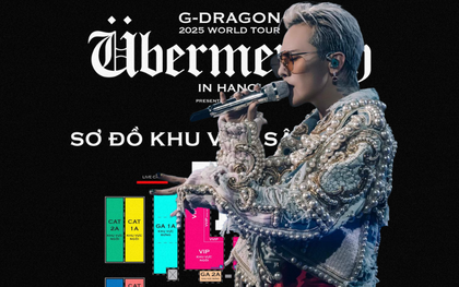 G-DRAGON công bố seat map và giá vé concert Hà Nội: Giá quá vừa ý, quyền lợi “độc nhất” chỉ Việt Nam mới có!