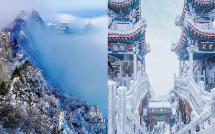 Khung cảnh "đường phân chia âm dương" đẹp đến nín thở, hai mùa cách nhau chỉ một sợi chỉ