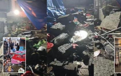 Bức tường bất ngờ đổ sập giữa đám tang, 6 người tử vong