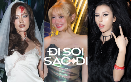 Đại tiệc Halloween đỉnh nhất Vbiz: Kaity hoá Tinkerbell xinh xuất sắc, Quỳnh Anh Shyn đi trễ về sớm giữa ồn ào