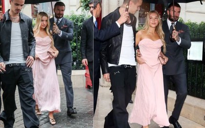 Harper Beckham gây sốt với váy hồng quyến rũ, chuẩn tiểu thư tài phiệt đến ủng hộ mẹ - Victoria tại Paris Fashion Week