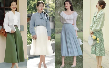 Qua tuổi 40, đừng mặc xuề xòa: chỉ cần mix váy với áo này là trẻ ra vài tuổi