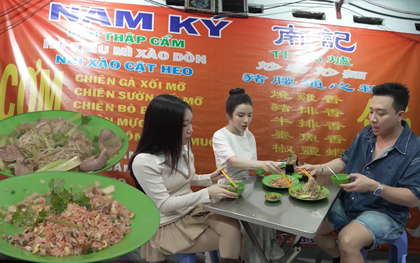 Trấn Thành dẫn 2 gái xinh đi ăn hủ tiếu xào "nhà xác"