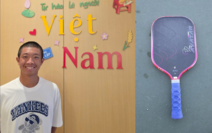 Quang Dương đấu giá vợt pickleball được 200 triệu ủng hộ bà con Cao Bằng, nâng tổng số tiền quyên góp lên 400 triệu