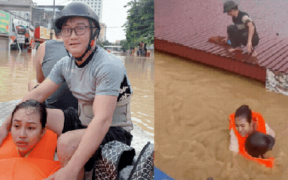 "Người hùng thầm lặng" giữa dòng nước lũ: Ông bố 6 con vượt hàng trăm cây số từ Hà Nội về Thái Nguyên để hỗ trợ người dân vùng lũ